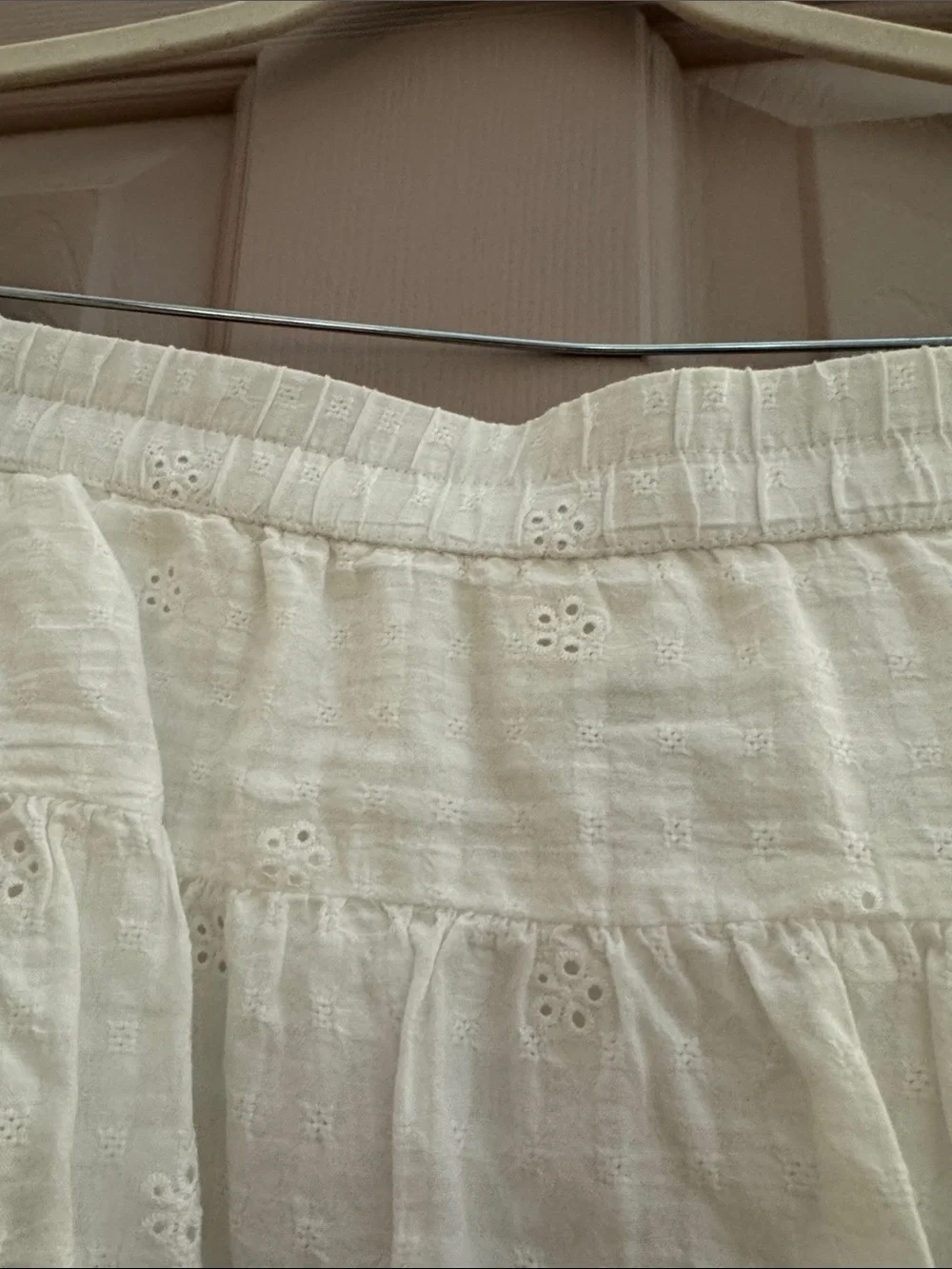 Universal Threads NWT White Eyelet Two-Piece Crop Top & Skirt Set
